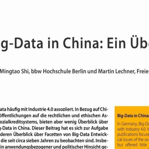 Big-Data in China: Ein Überblick